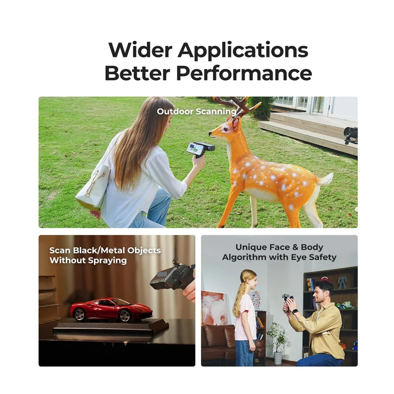 Otter Lite 3D Scanner Accuracy Objects Between 20-2000mm Portable Wireless Scanning with Bridge Kit Up To 0.05mm 30fps