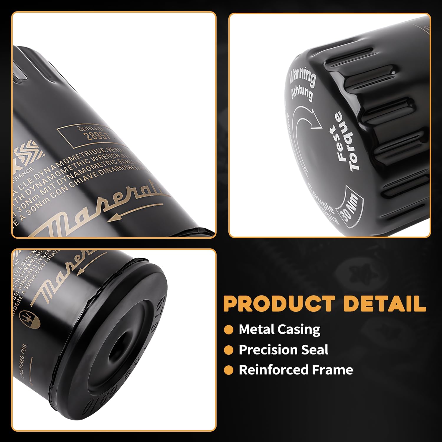 Engine Oil Filter Cartridge Fit For Maserati GranTurismo 2007-2017 Quattroporte 2003-2013 GranCabrio 2010-2017 Fit For Ferrari FF 2012-2016 Replaces 289571 280459