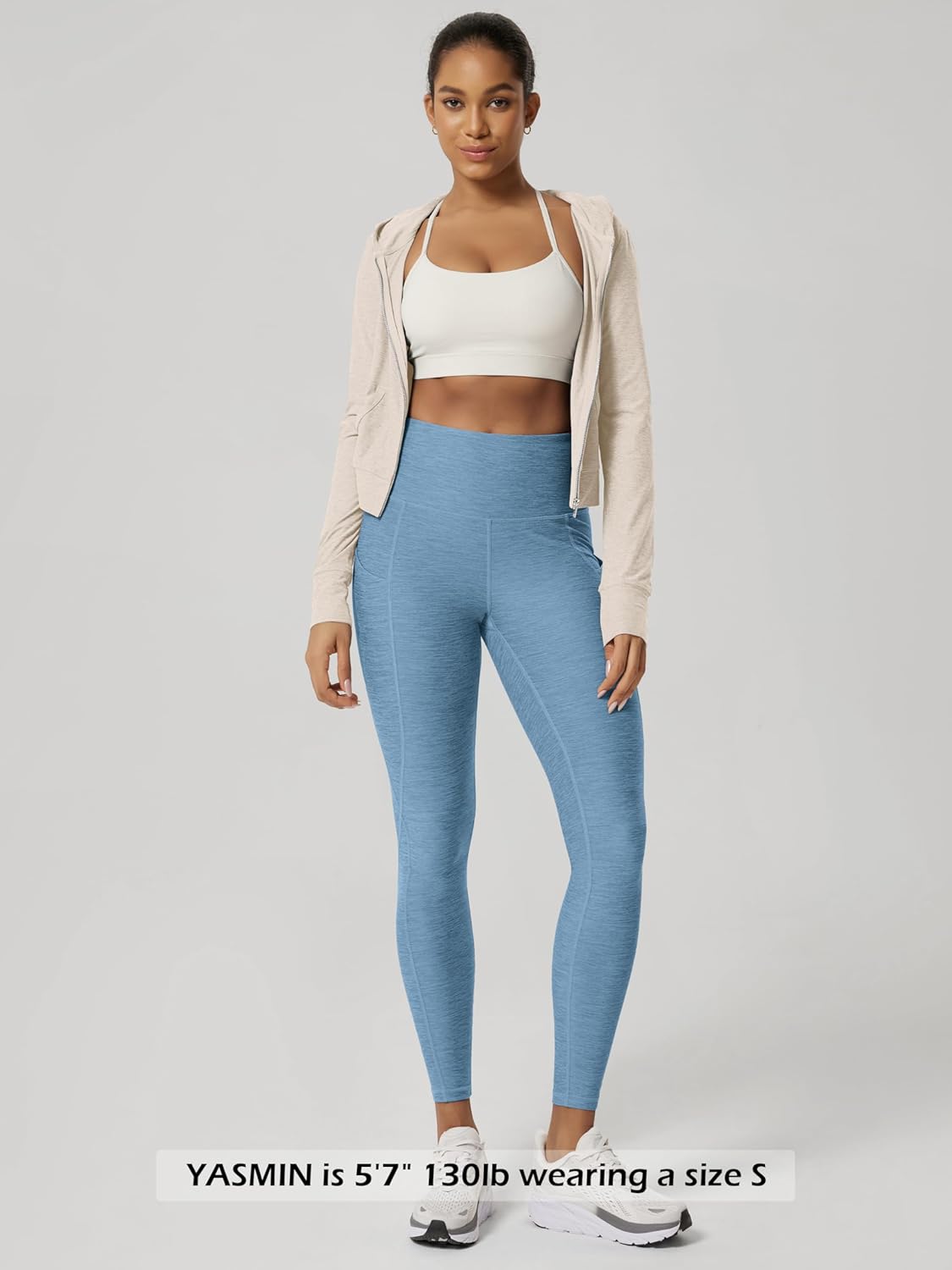 ODODOS Women's High Waisted Yoga Leggings with Pockets - Ultra Soft odSTRATUM Tech Performance Workout Running Yoga Pants - Image 4