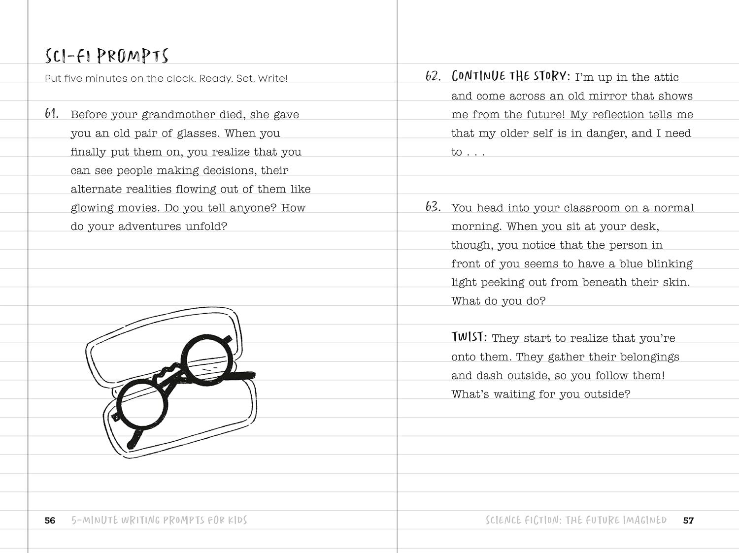 5-Minute Writing Prompts for Kids: Fun Story Starters and Questions to Unleash Your Creativity