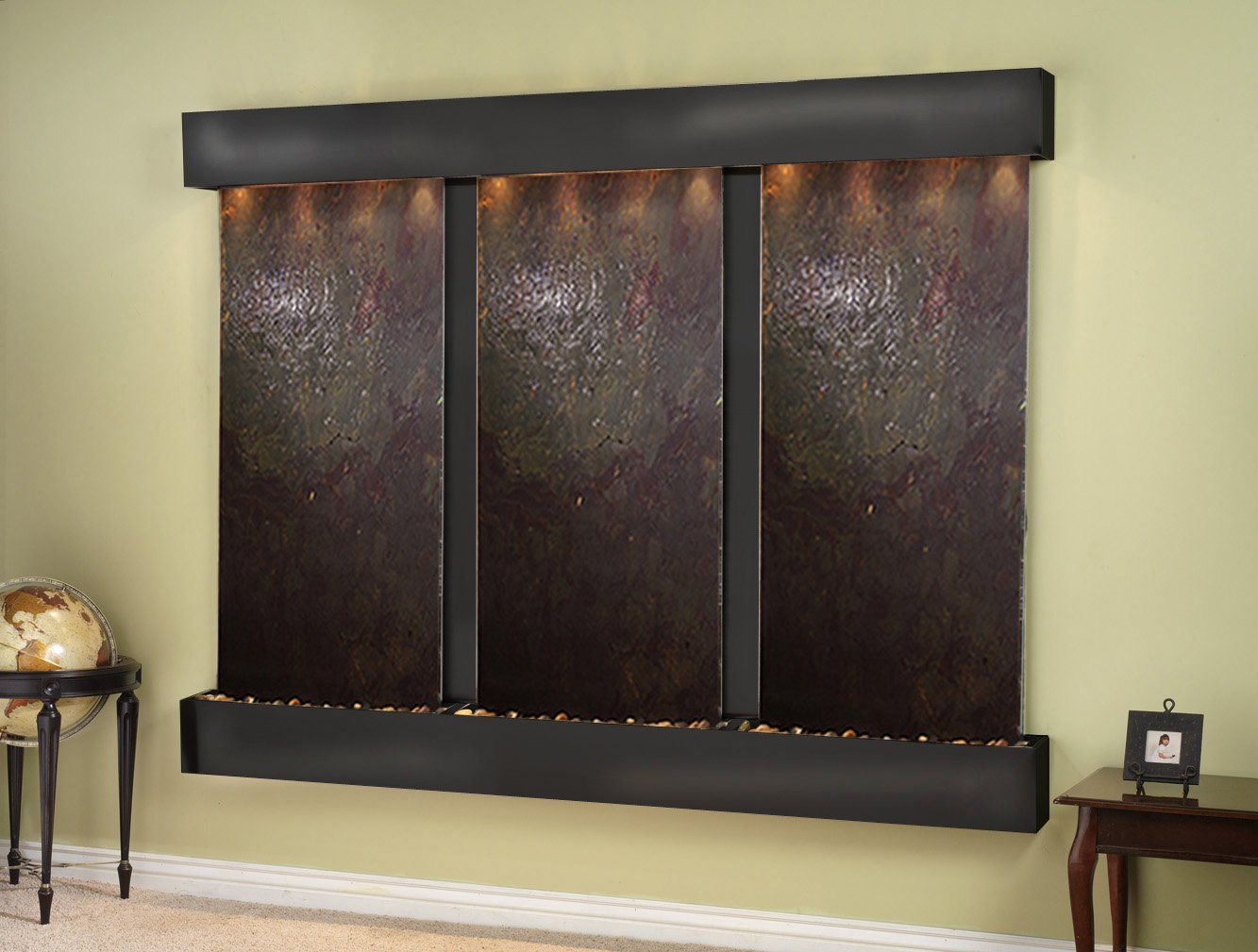 Deep Creek Falls Fountain - Blackened Copper - Rounded Edges - Choose Options