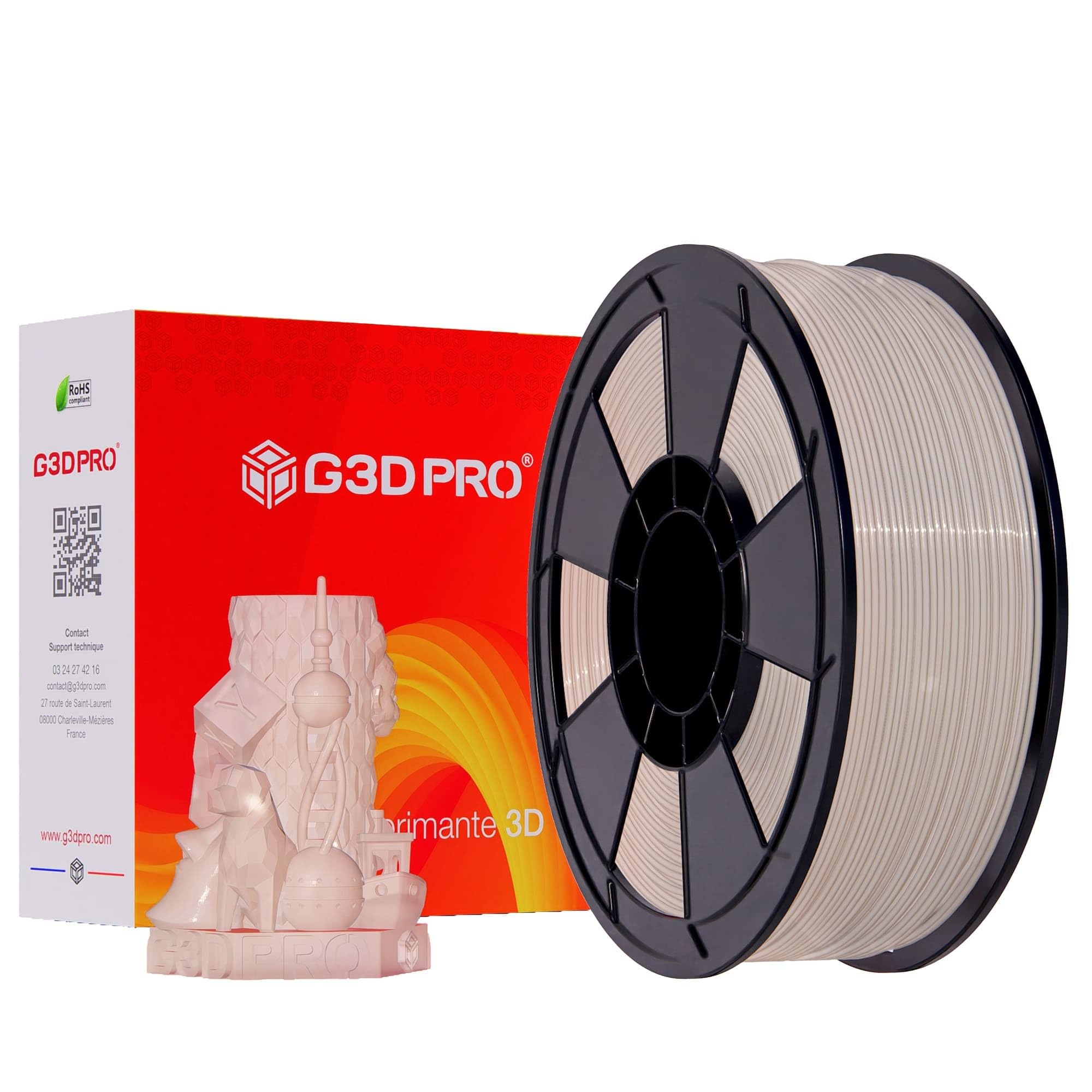 Filament PLA do drukarki 3D, 1,75 mm, szpula 3 kg, dokładność wymiarowa ± 0,03 mm