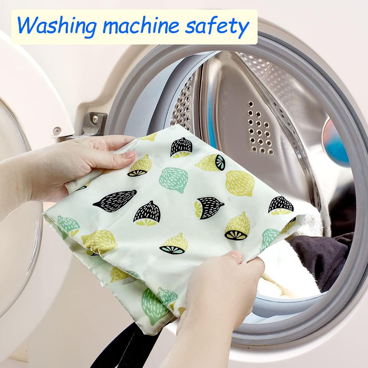 2Pcs Waterproof Reusable Wet & Dry Bag for Baby Cloth Diaper Gym Clothes Travel Bags Washable Beach Pool Swimsuits Pockets with Two Zippered Dirty Diapers Stroller Yoga Toiletries Daycare Organizer : Baby