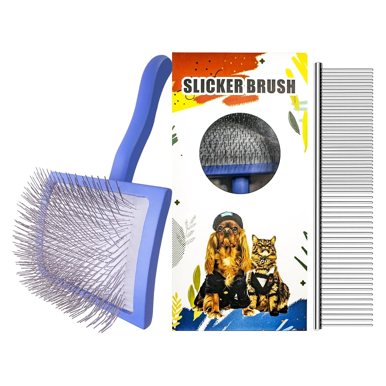 Anrundar Dog Slicker Brush for Goldendoodles & Golden Doodle Brushes for Grooming