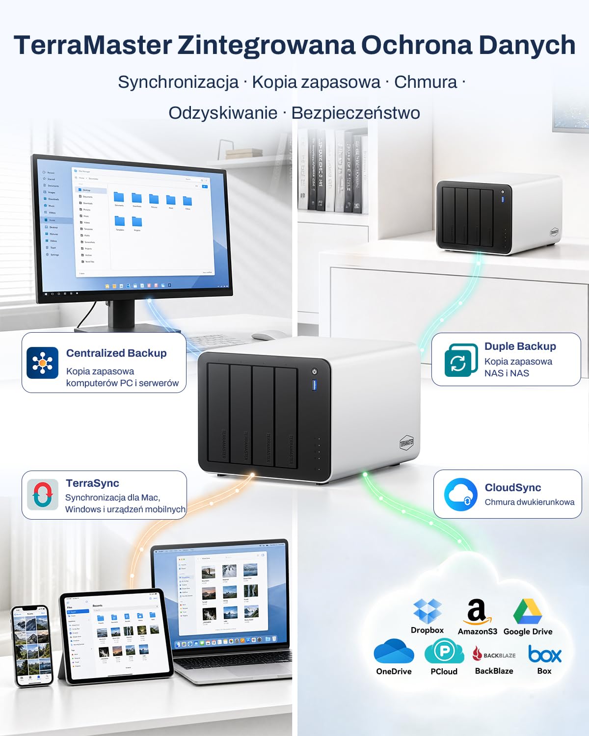 TERRAMASTER F4-425 Pro NAS – 4-Bay Intel N305 8-rdzeniowy, 8 GB RAM, 2x 5GbE LAN, 3x M.2-slot, AI-native TOS 7, OpenClaw, Sieciowa Pamięć Masowa dla Domu, Firmy i Serwera Multimediów(bez dysków)