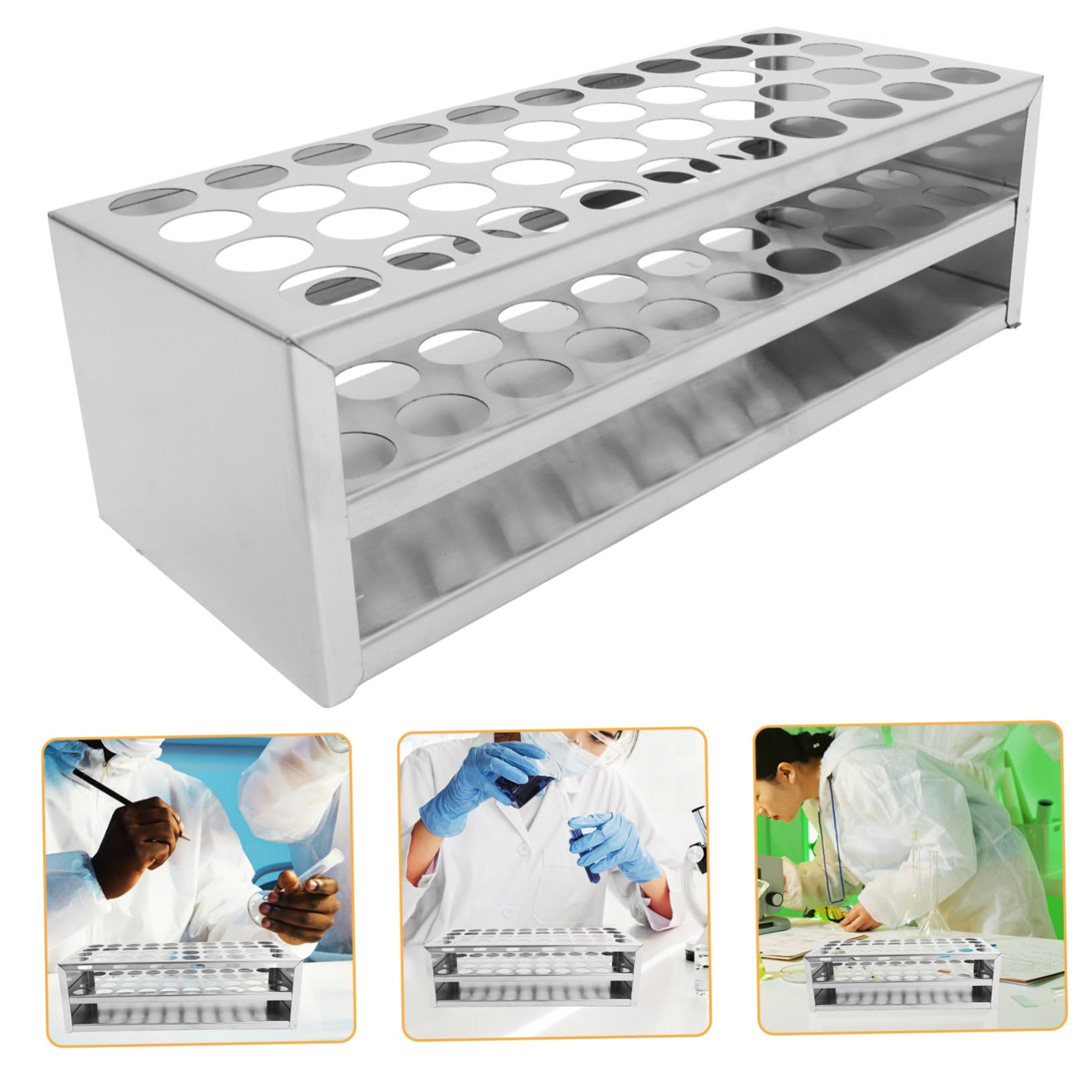 iplusmile 4stücke Test Tube Rack Aus Edelstahl Fächer Reagenzglasgestell Für Labore Hochtemperaturbeständig Leicht Zu Reinigen Stabil Und Zuverlässig Für Röhrchen Für Experimente Und