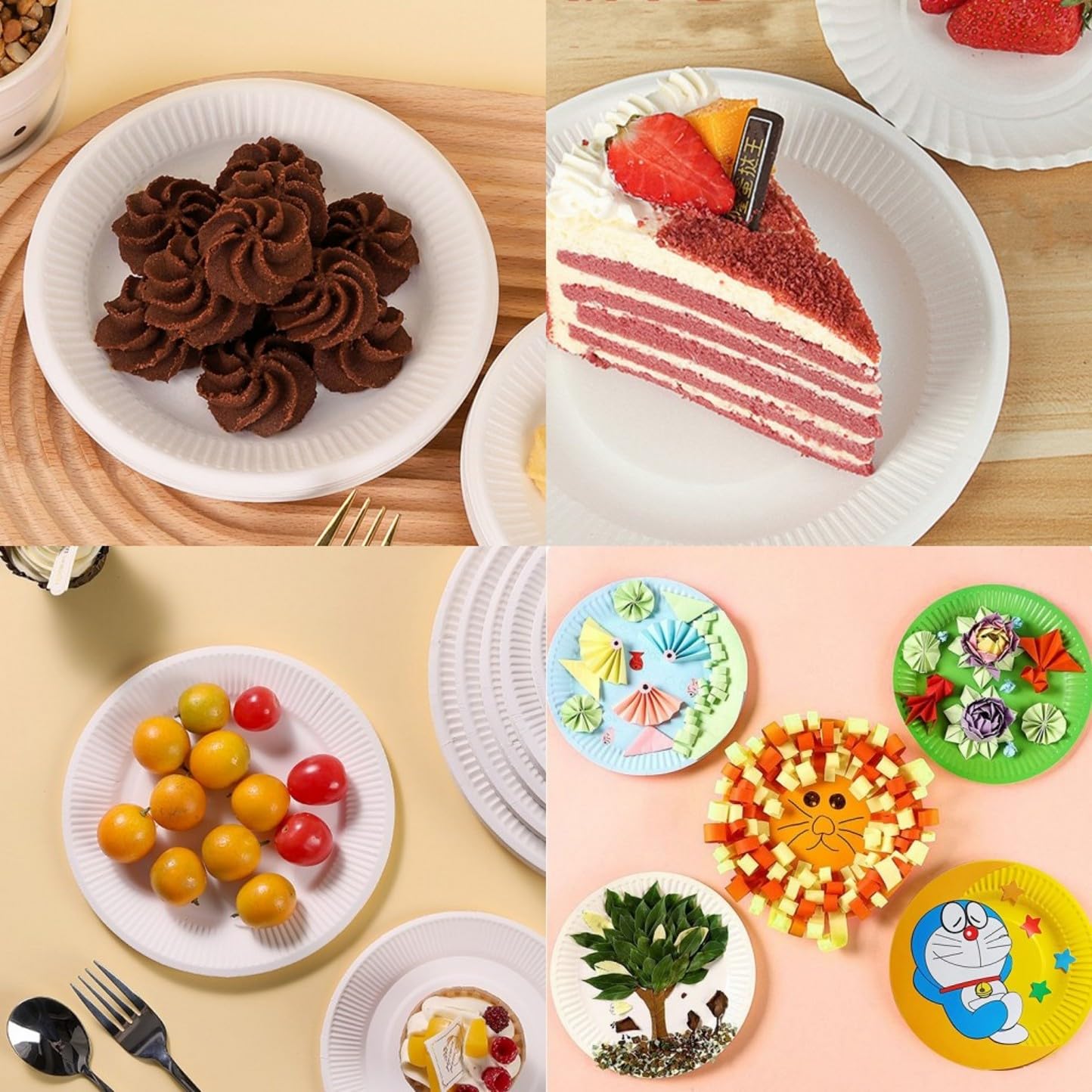 Piatti Di Carta USA E Getta Per Feste: 100 Pezzi Robusti Per Compleanni E Matrimoni