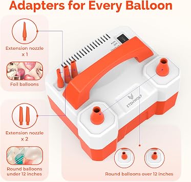 ETENWOLF P400/P600 Balloon Pump Electric for Balloons, Balloon Blower 110V