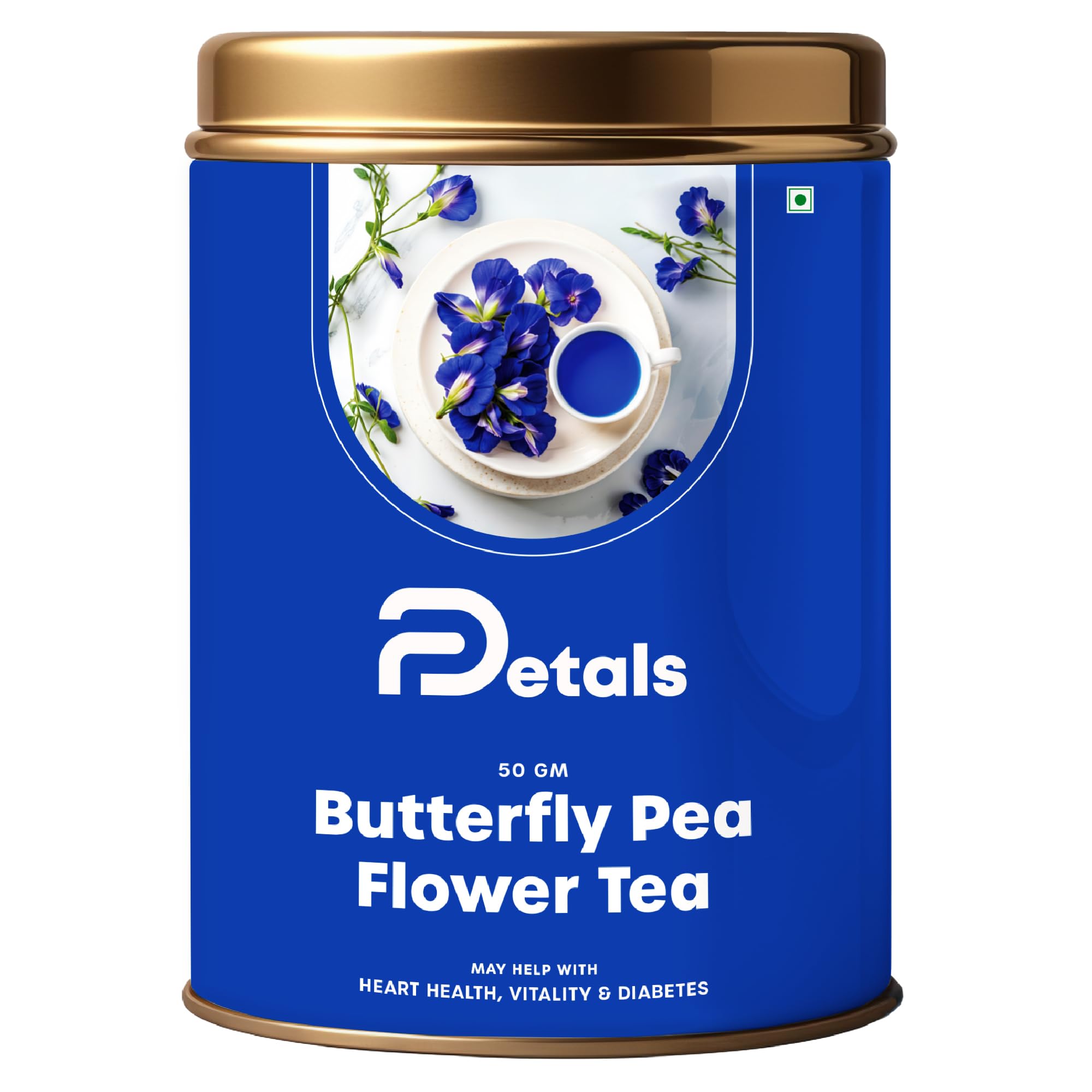 DPetals Butterfly Pea Flower Tea for Well-Being, Boost Memory and with Antioxidants | Loose Flowers, 50 grams (B0DFBNPHXM) Amazon Price History, Amazon Price Tracker