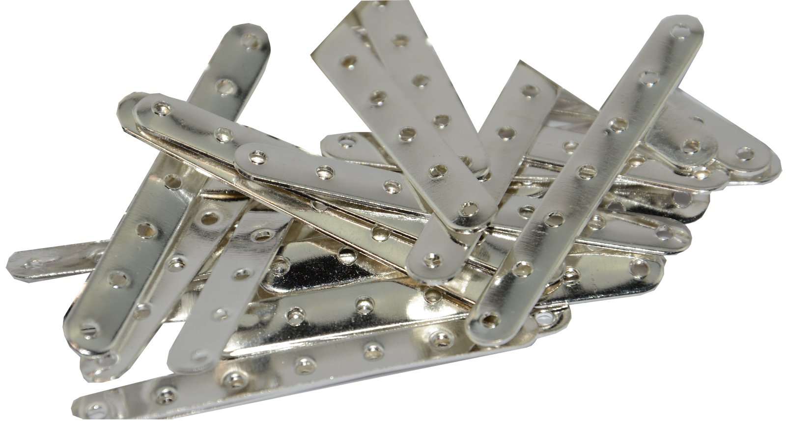 Box Displays Silver Pack Of 50-7 Hole Spacer Bar - 42X4mm Jewellery Beading Crafts Jewellery Making Findings