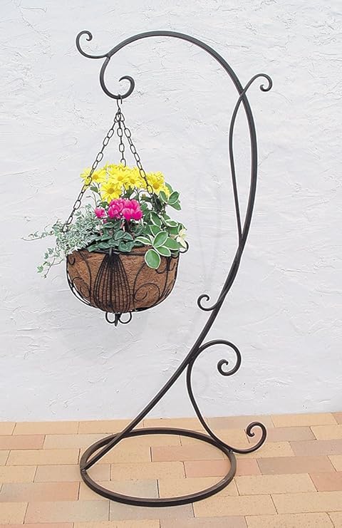 Amazon 角アイアンハンギングスタンド Ais61 1 フラワースタンド 園芸ラック