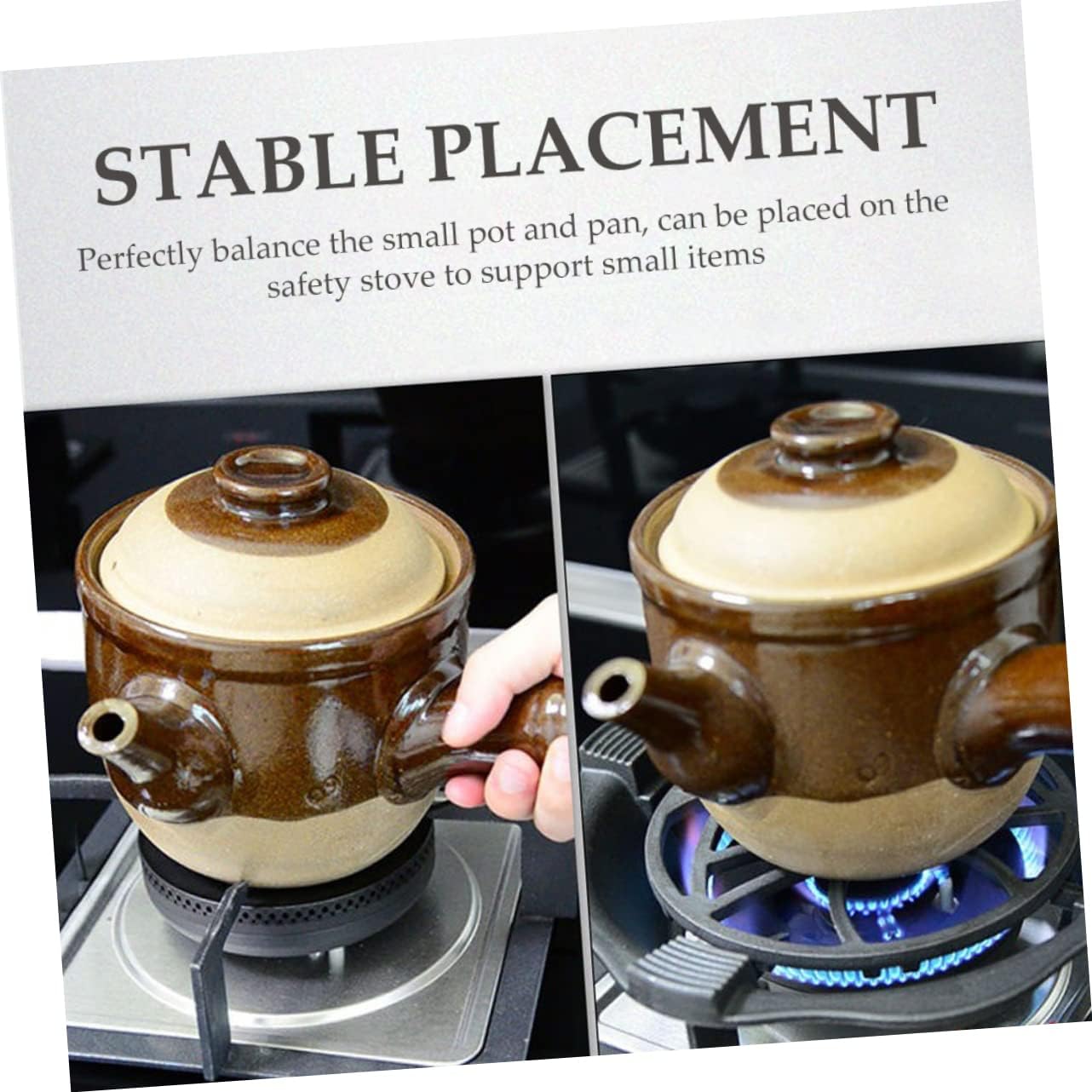 Cast Iron Wok Support Stand Non-slip Wok Ring for Gas and Electric Stoves Versatile Cooking Accessory for Pots and Pans High Temperature Resistant Design