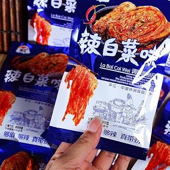 Amazon | 辣白菜味辣条 中国经典辣条零食 中国の定番ラーティア
