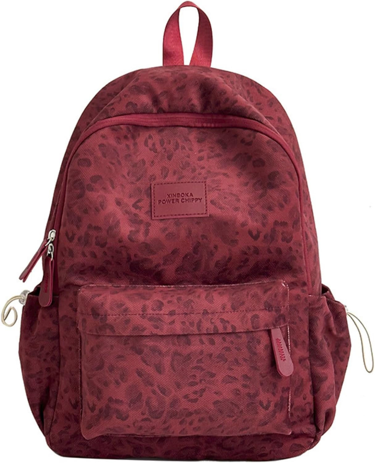 Fashion Cheetah Backpack Shoulder Bag, Trendy y2k Design Daypack Bookbag Leopard Print Coquette Purse Women Men Daily (Purple)