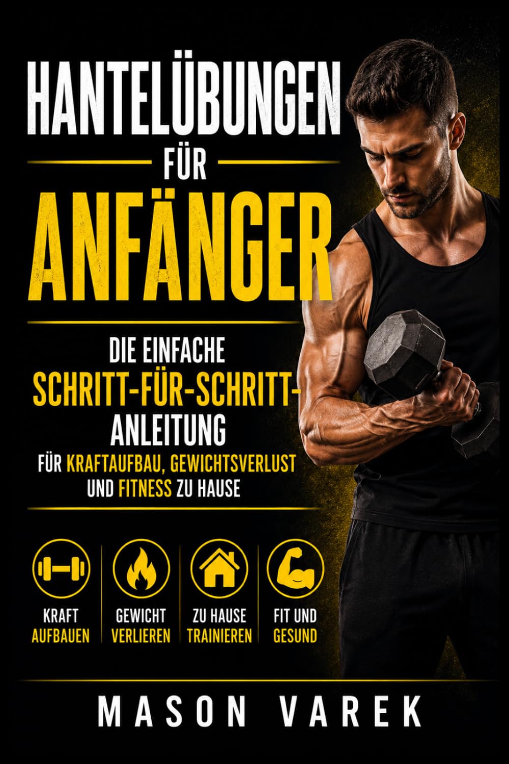 Hantelübungen für Anfänger: Die einfache Schritt-für-Schritt-Anleitung für Kraftaufbau, Gewichtsverlust und Fitness zu Hause