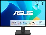 ASUS 24" 1080P Eye Care Monitor (VA24EHF2) – IPS, Full HD, 99% sRGB, Frameless, 120Hz, Adaptive-Sync, 1ms, HDMI, VGA, Low Blue Light, Flicker Free, Wall Mountable, 3 yr Warranty