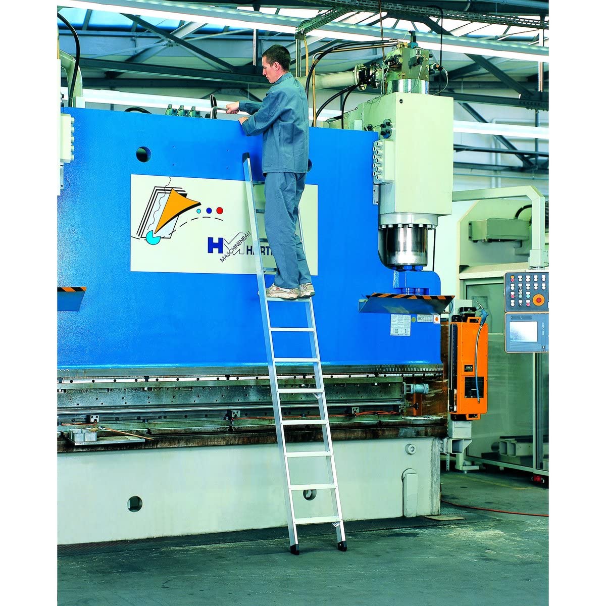 ZARGES LM-Stufen-Anlegeleiter 10 Sprossen Z500