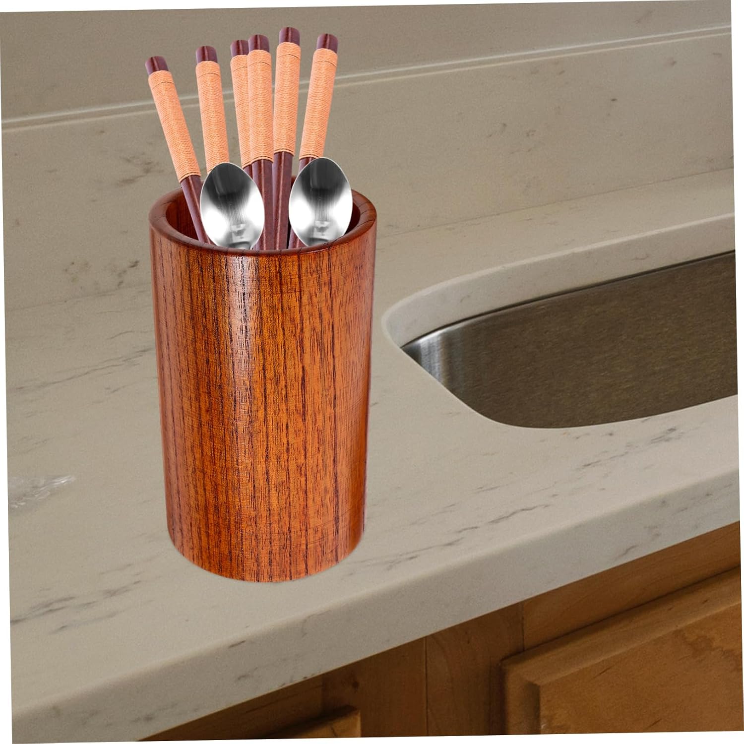 Utensil Holder for Kitchen Capacity Chopstick Storage Organizer Stylish Kitchen Decor Versatile Utensil Container for Easy Access and Decluttering