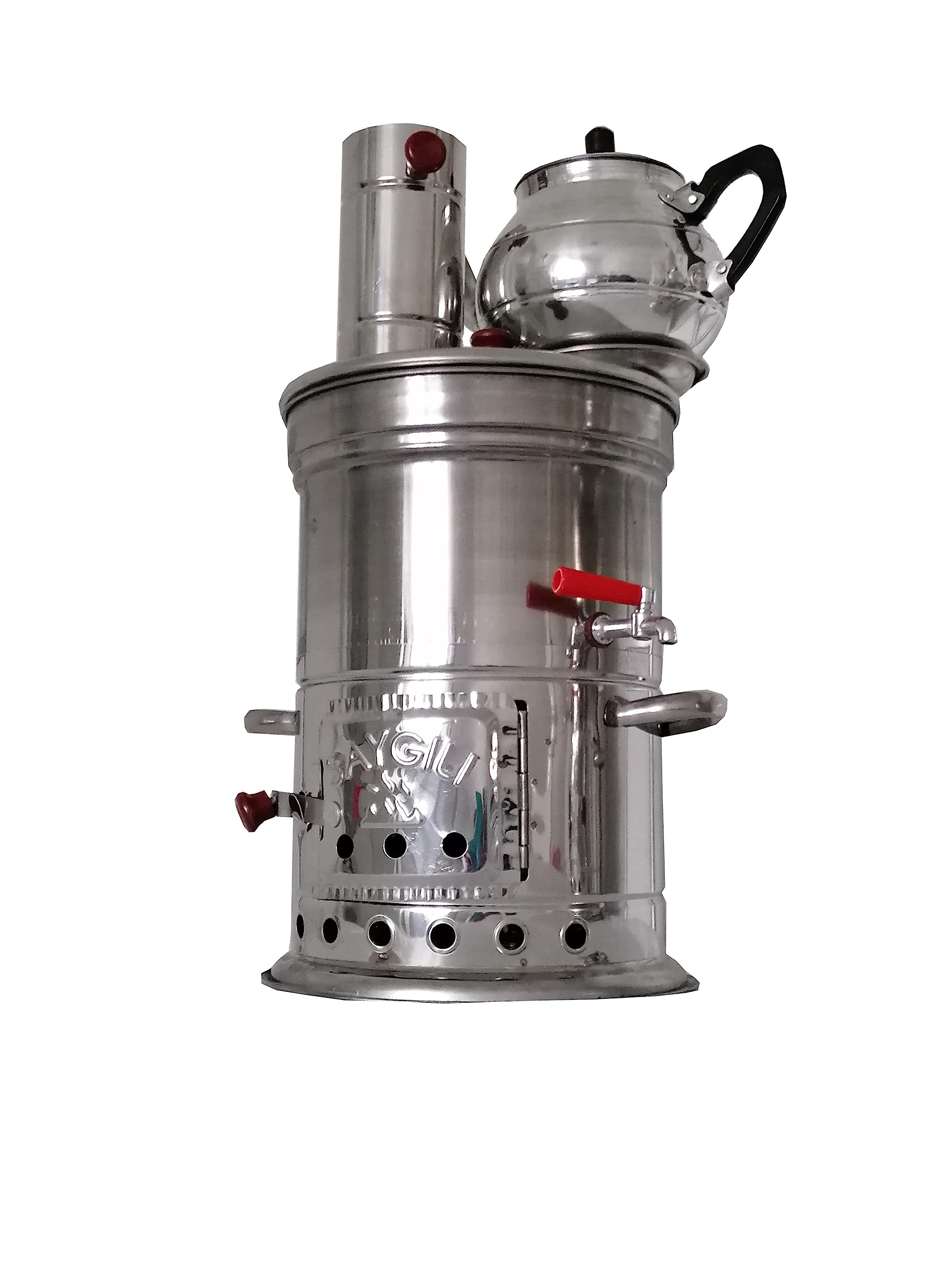 Samowar Holzhohle Camping Teekocher Samowar 3,5Liter oder 10Liter (3,5Liter)