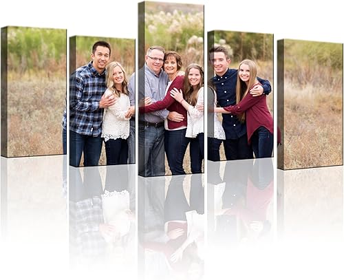 Miniatura 9 de ZHIYYHAO Imágenes personalizadas enmarcadas para pared, retrato familiar de bebé, mascota, boda, paisaje de paisaje, impresiones en lienzo para