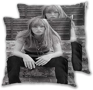 maichengxuan Jane Birkin - Juego de 2 fundas de almohada, diseño moderno 3D, diseño cuadrado, con impresión doble, 40,64 x 40,64 cm