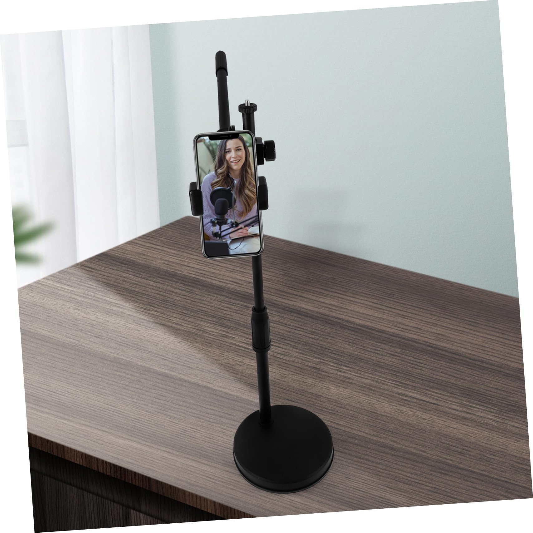 360grado Supporto per Telefono da Scrivania Supporto per Fotocamera da Tavolo da Soffitto Attacco da Scrivania in Piedi Braccio per Ufficio