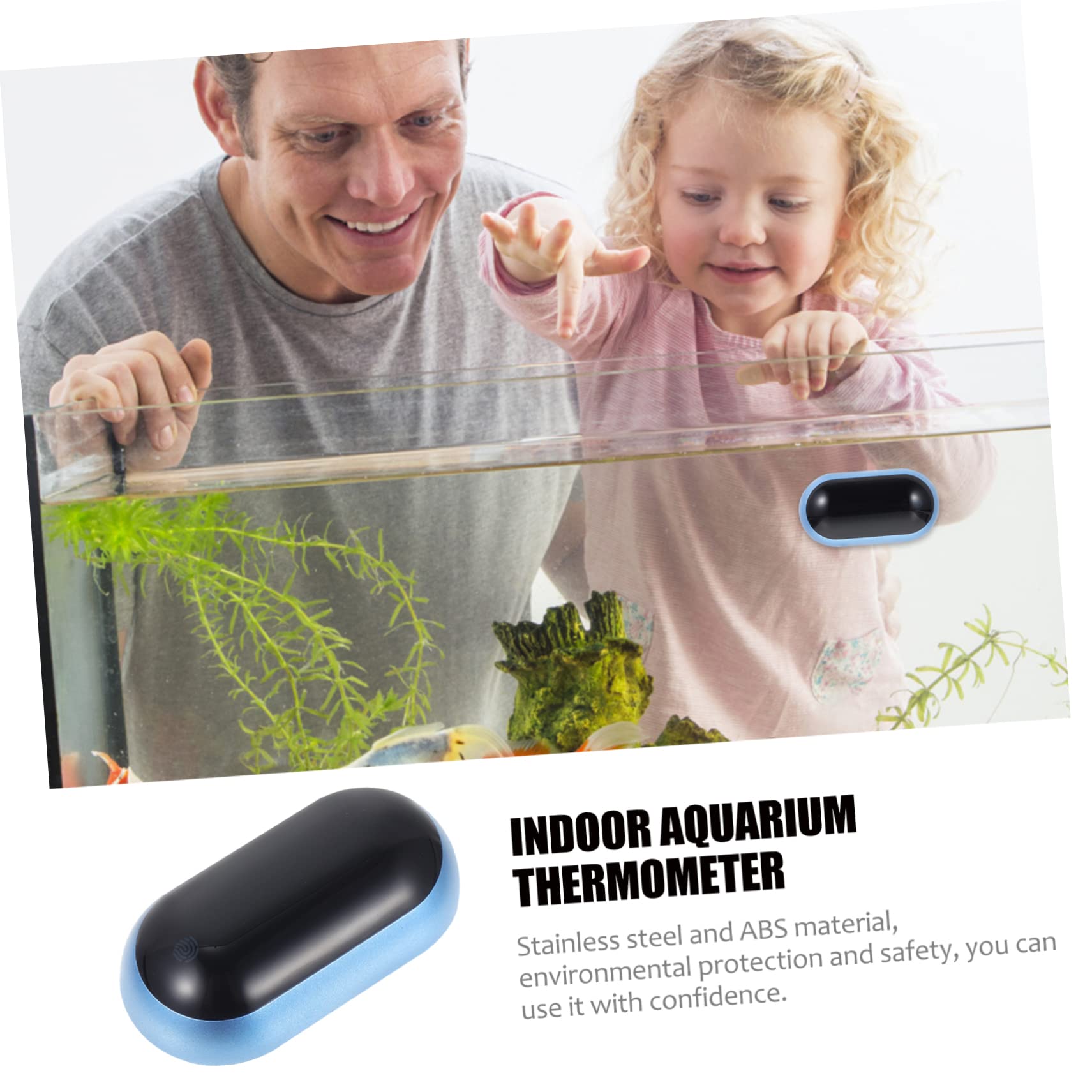 Happyyami 3stücke Digitales Aquarium Thermometer Mit Hochpräziser Messung -display Und Einfache Installation Für Fischbehälter Wasserdichtes Temperaturmessgerät Für Aquarien Und