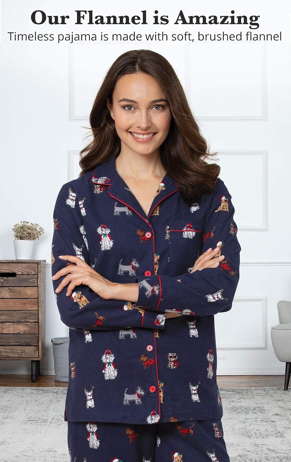 PajamaGram Winter Pajamas For Women - Flannel Pajamas Women - Image 4