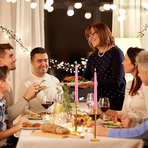 Miniatura 6 de Velas cónicas sin perfume de 10 pulgadas para romántico, 12 velas delgadas de 78 pulgadas para cena, fiesta, decoración del hogar y emergencia