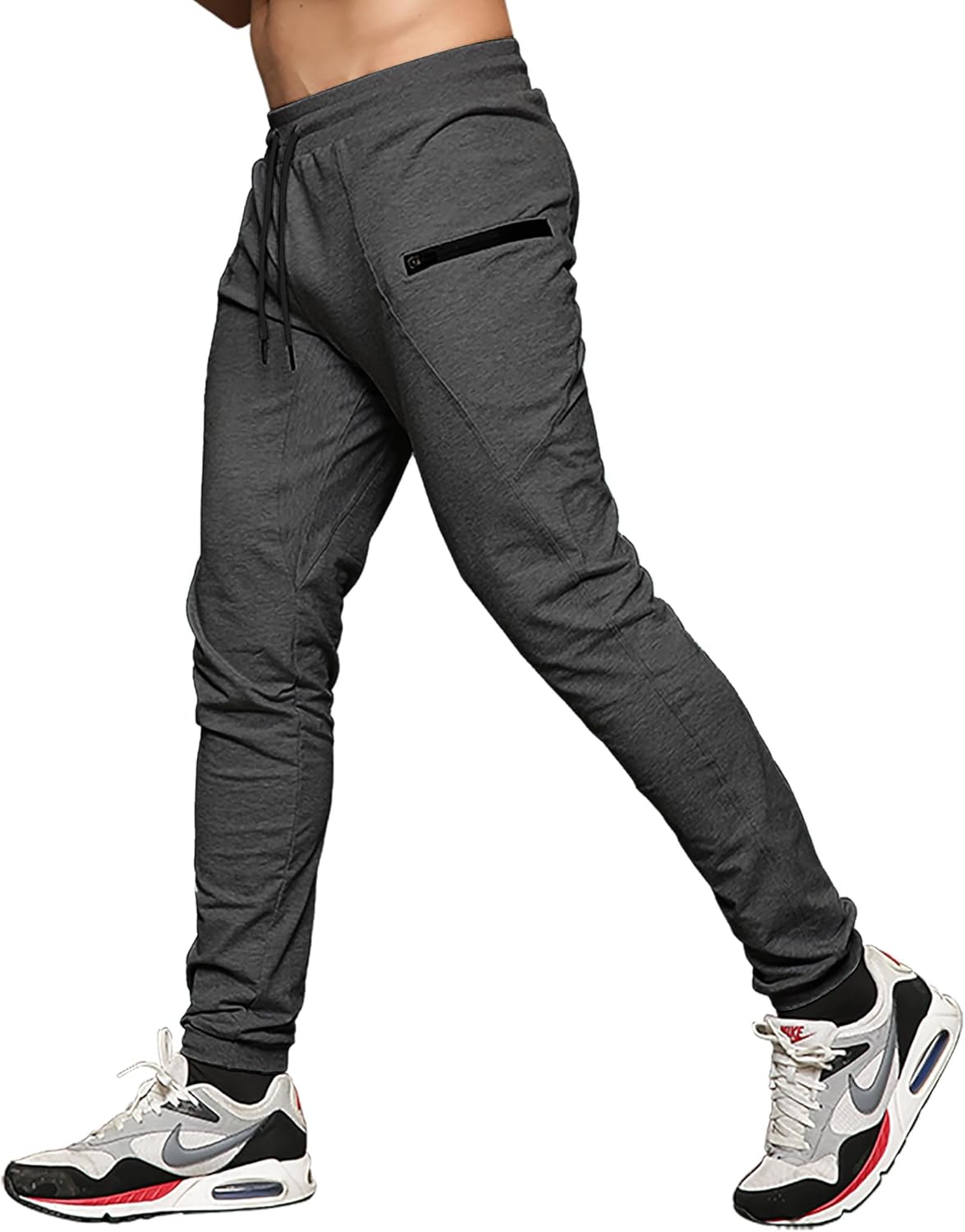 MAIKANONG Mens Slim Joggers Tapered Sweatpants Gym Workout Pants for Running Athletic Casual
