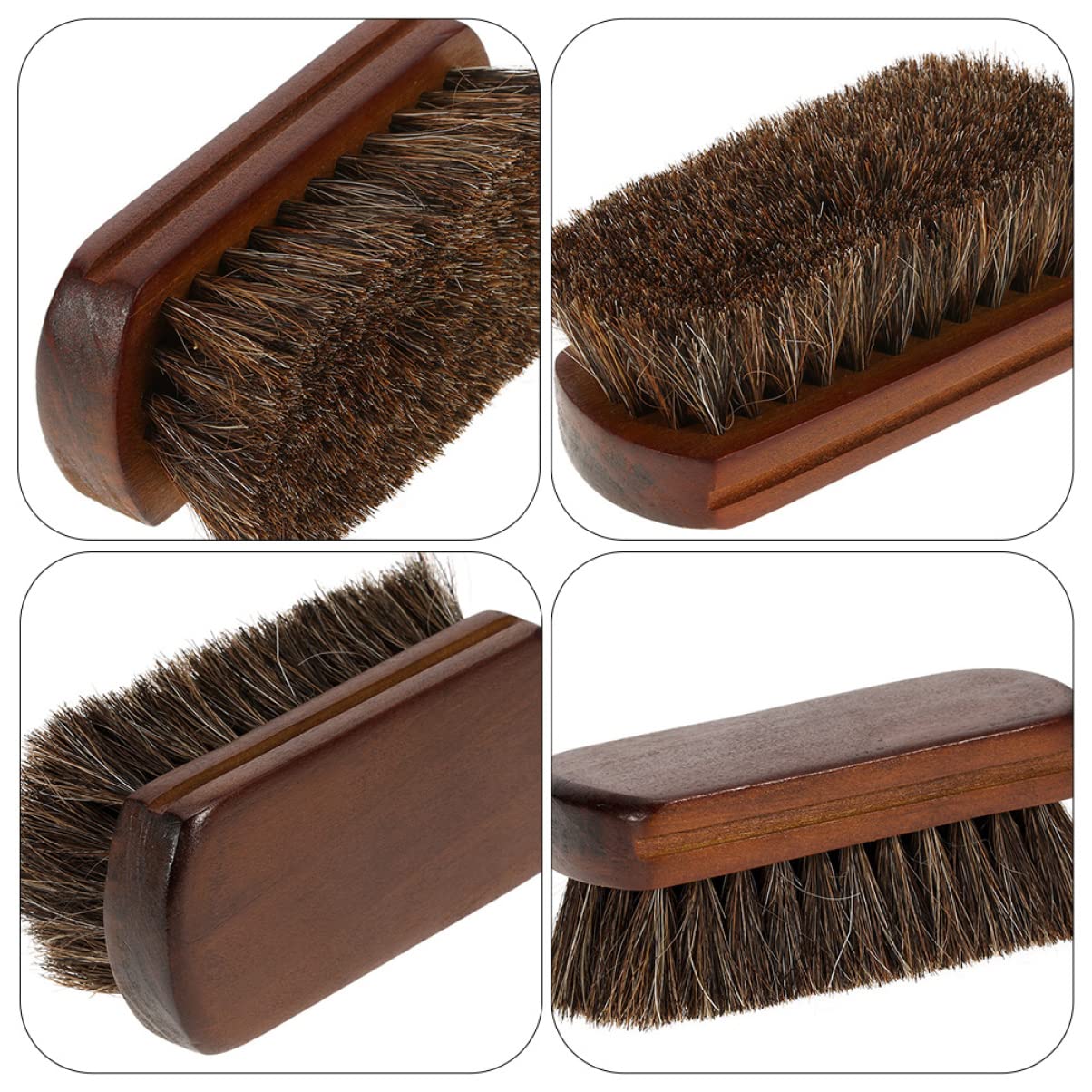 NULYLU Beard Shaving Brush Men Multi-use Horsehair Brush Great for Barber Shops Home and Salons
