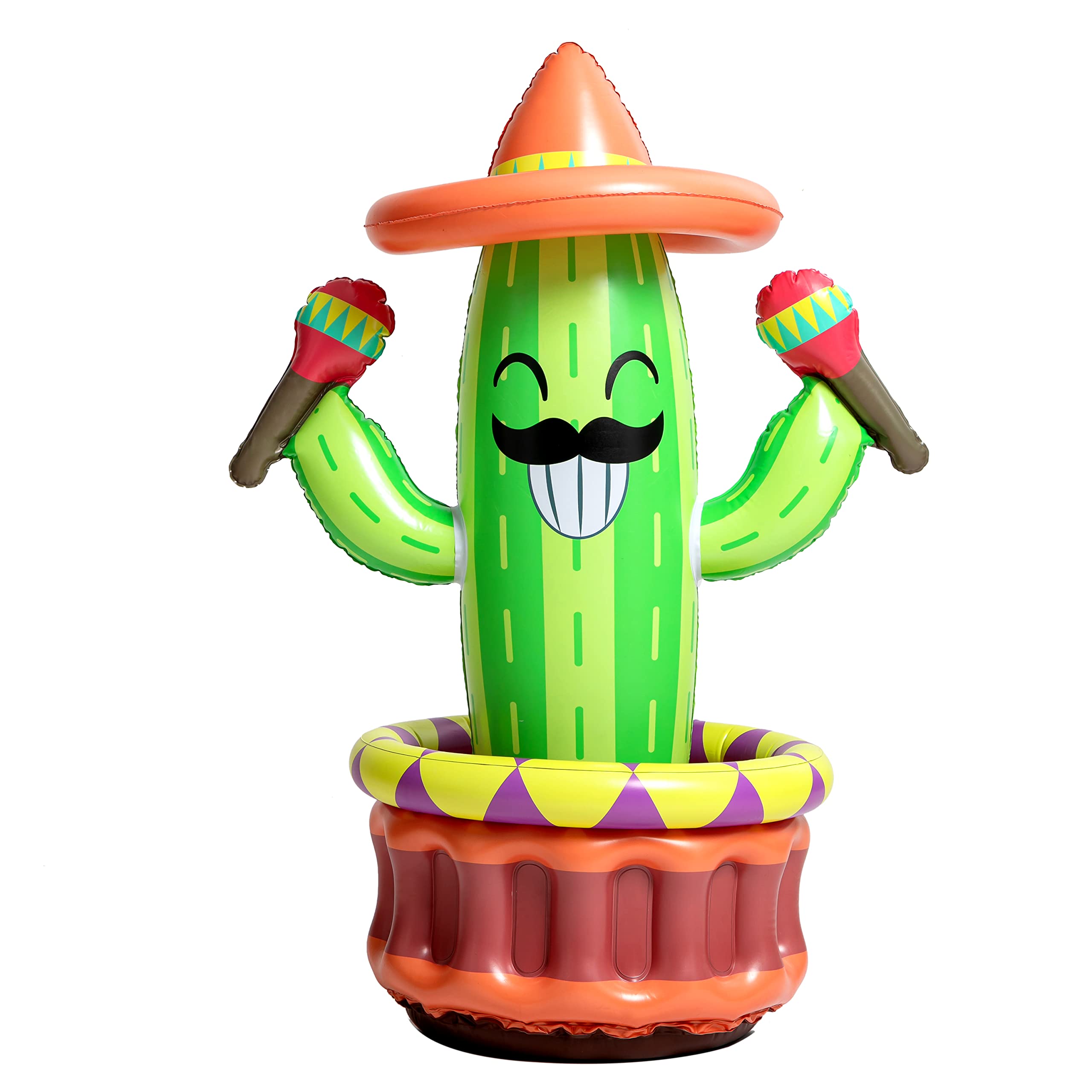 Buy Sloosh 43” Inflatable Cactus Cooler, Sombrero Hat Design Cactus