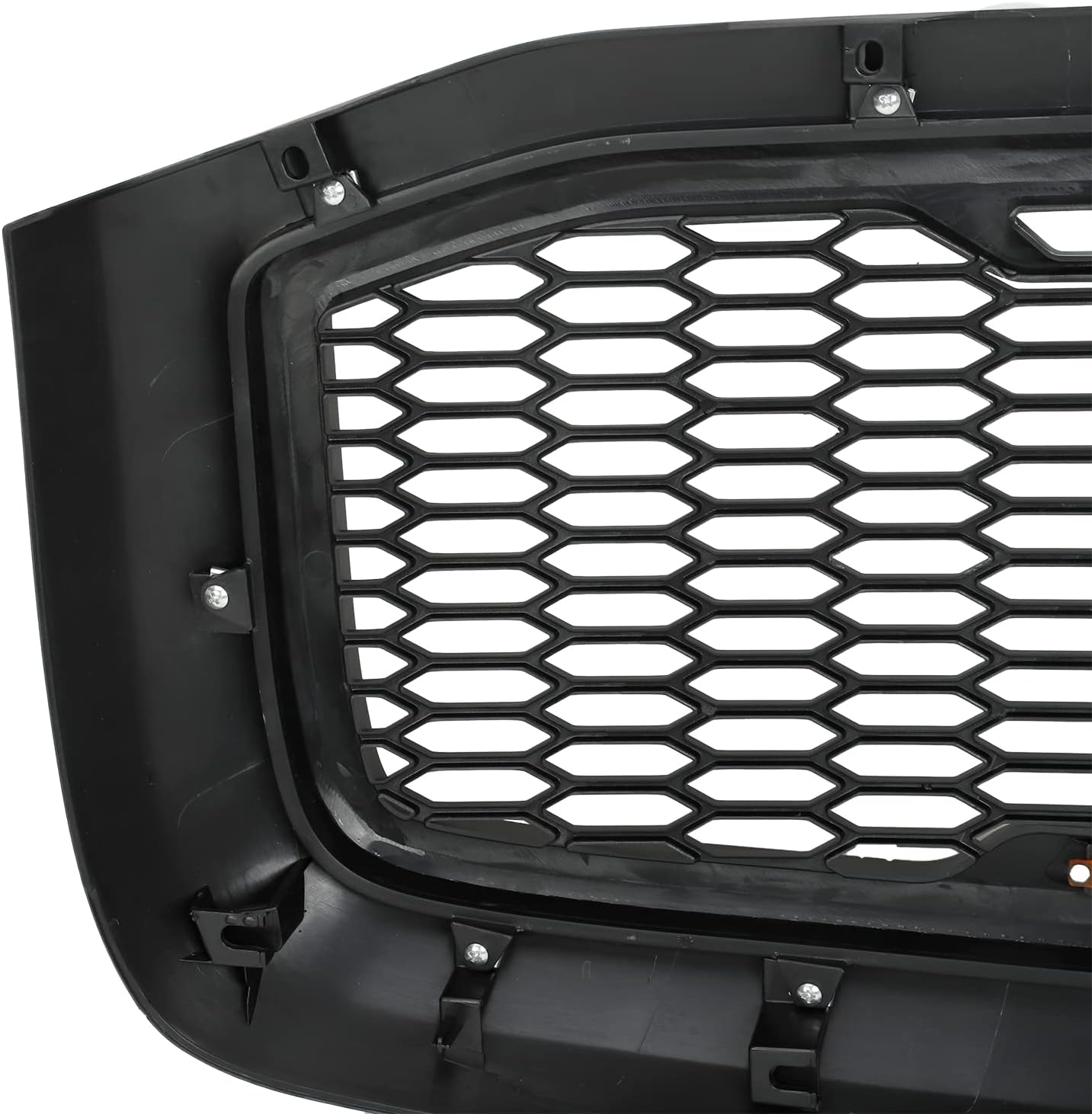 Front Bumper Grille Automotive Car Truck Grill Mesh Light Assembly Upper Black Compatible with 2006-2008 Ram 1500, 2006-2009 Ram 2500 3500