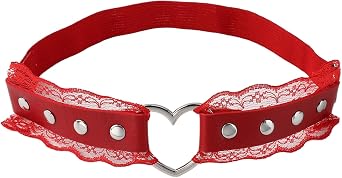 Leather Garters for Bride Black,Pink,Red,White Lace Bridal Garters 1 Pcs Goth Accessories for Wedding,Prom Strap Bands