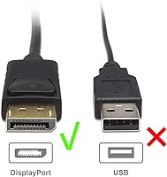 Vista 6 de Cable Matters Cable DisplayPort a VGA (cable DP a VGA) de 6 pies