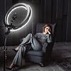 NEEWER Anillo de Luz de 18 Pulgadas con Trípode, LED Grande de 55W, Soporte para Teléfono con Zapata Fría Compatible con iPhone Cámara para Grabación de Video Fotografía Streaming Selfie Maquillaje Estudio Foto, RL-18 5