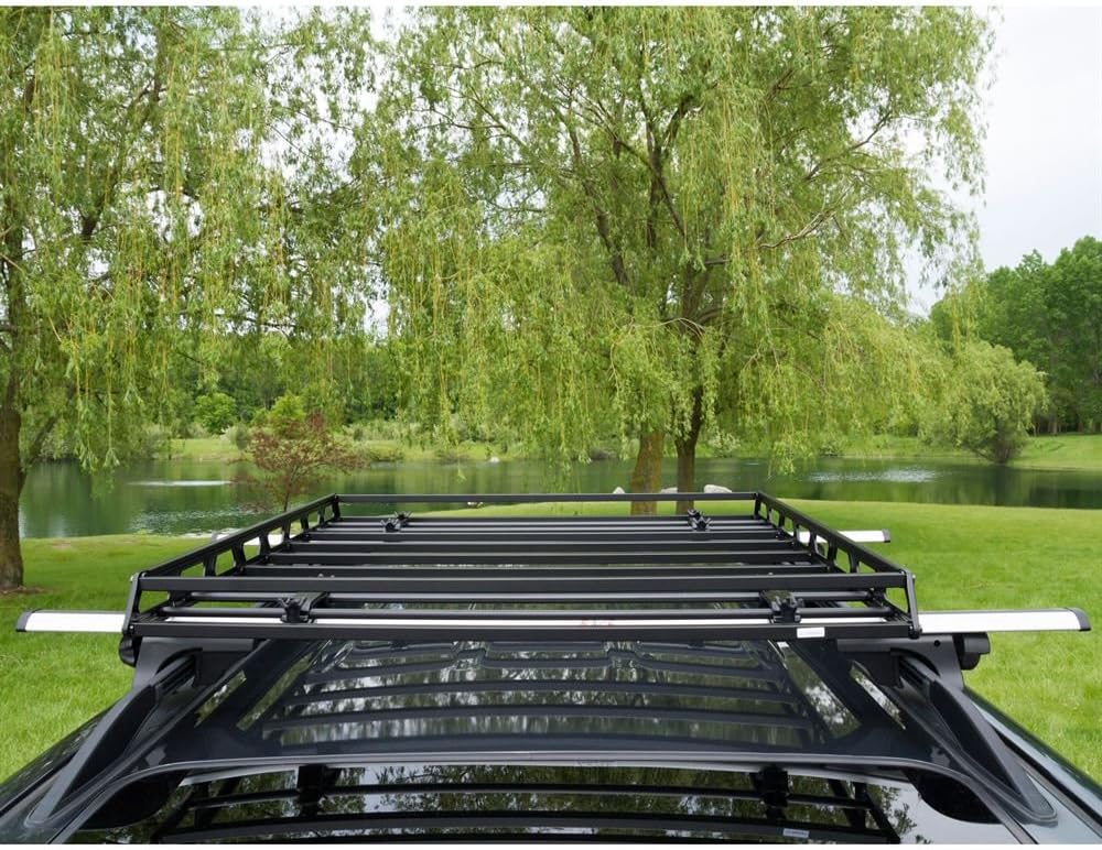 Rage Powersports Elevate Outdoor RB-7206 Slim Low-Profile Car Roof Rack Camping Cargo Basket : Automotive
