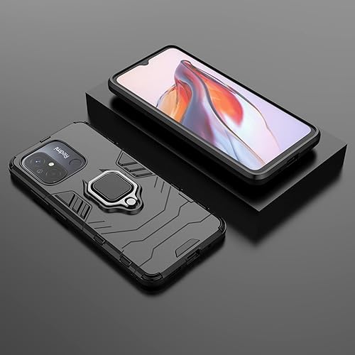 Miniatura 6 de ZMONE - Funda protectora para Xiaomi Redmi 12C con protector de pantalla de vidrio (paquete de 2) resistente de doble capa de grado militar a prueba