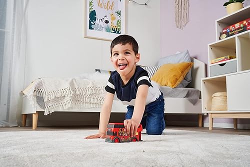 Miniatura 8 de Dickie Toys Convertible Bus Toy 15 cm with Light and Sound, Black