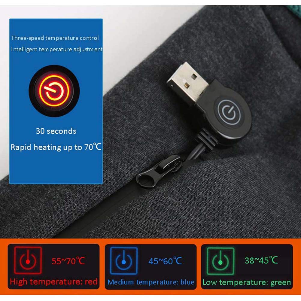 LANGWEI Donne Riscaldati Pantaloni, USB Ricaricabile Compressione Leggings Elastico Casuale Caldo Strato Base Athletic Elettrici Termici Pantaloni Yoga Pantaloni Riscaldamento
