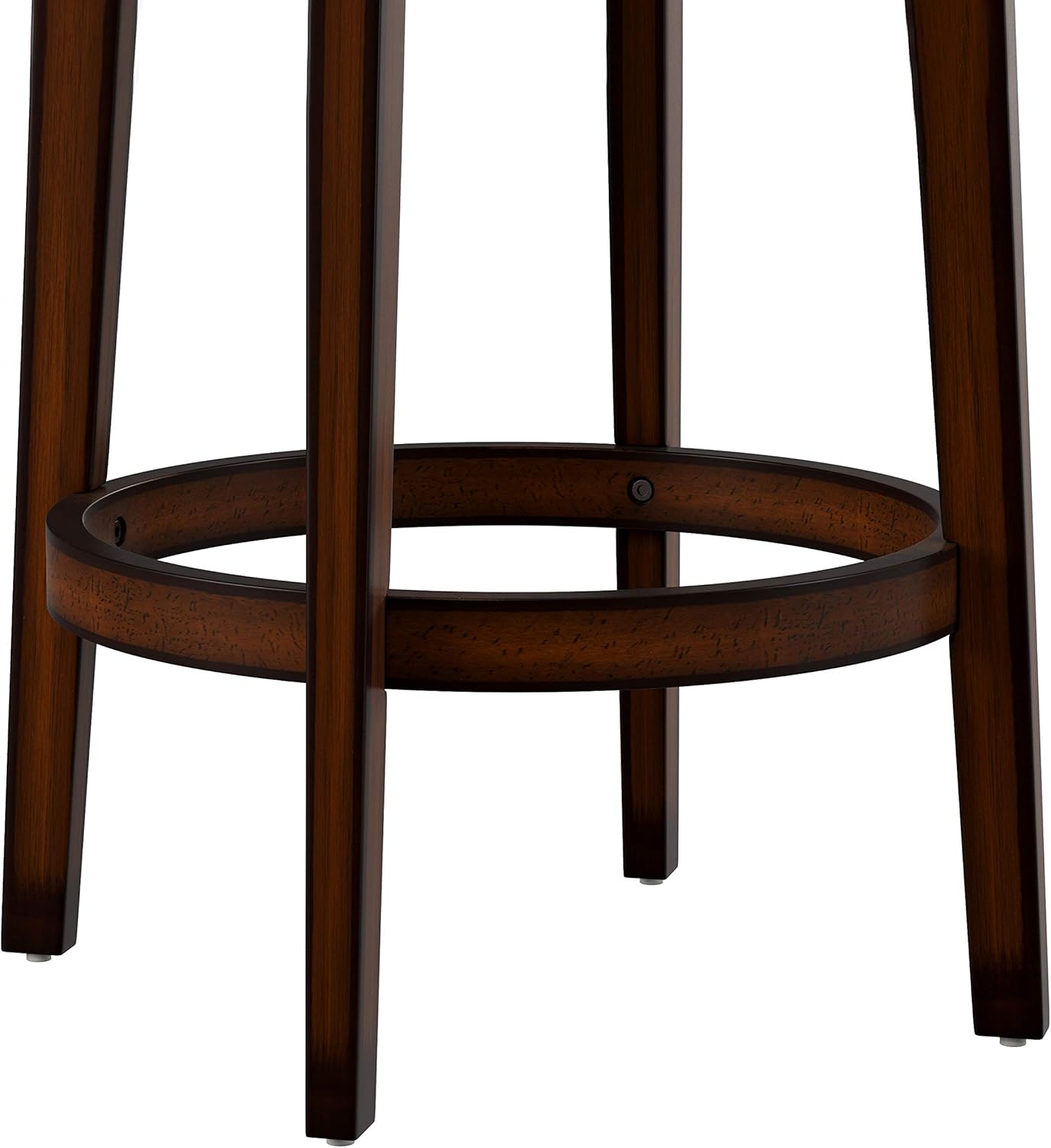 Hillsdale Victoria Wood Bar Height Swivel Stool, Dark Chestnut