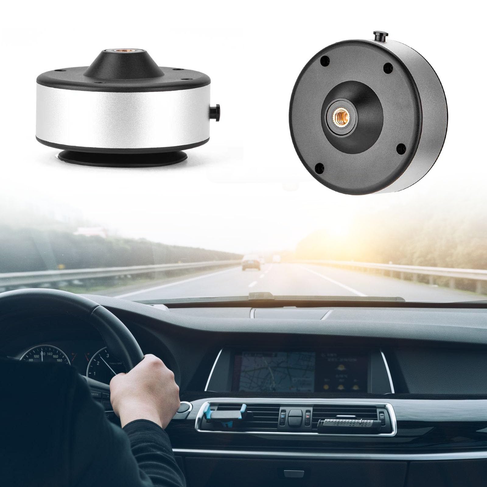 Soporte ajustable multiángulo para cámara de coche con fuerte succión para POCKET4/3, toma imágenes de conducción suaves, ventosa al vacío