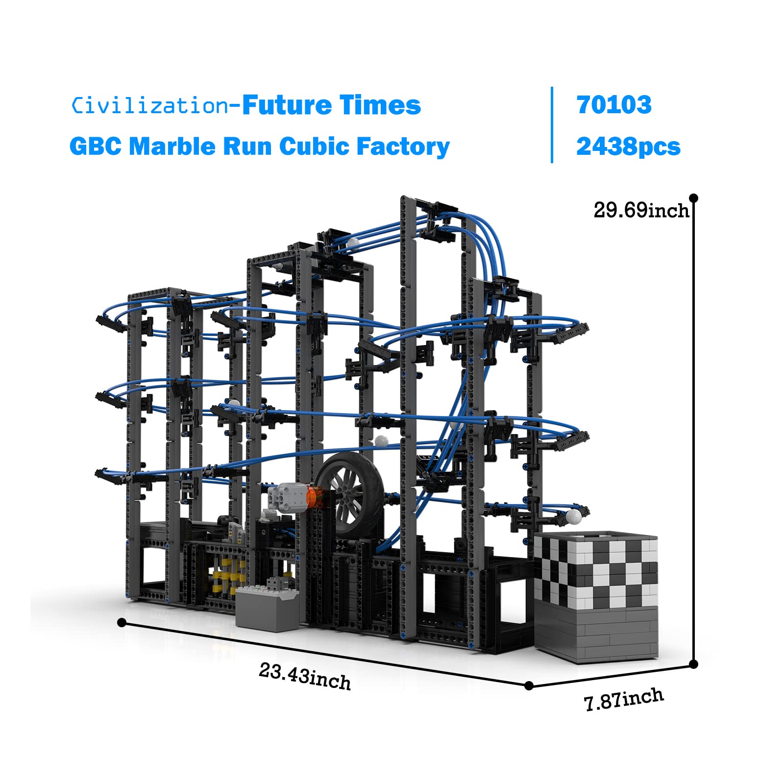 JMBricklayer Pista De Canicas Con Motor 70147: Juego De Construcción De 2066 Piezas, Montaña Rusa De Bolas, Regalo Creativo Para Adultos Y Jóvenes 14 Años JMBricklayer Pista De Canicas Con Motor 70147: Juego De Construcción De 2066 Piezas, Montaña Rusa De Bolas, Regalo Creativo Para Adultos Y Jóvenes 14 Años