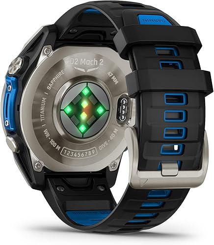 Miniatura 8 de Garmin D2 Mach 0.079 - 1.850 in, reloj inteligente aviador premium con GPS, mapas de vuelo avanzados, linterna LED, micrófono/altavoz incorporado