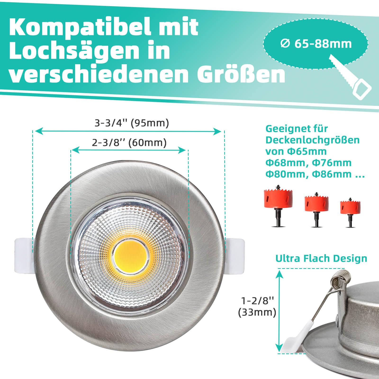 Trimless inbouwspot Lark 35mm LED 2700K 5W IP65 - Rond Zwart kopen Trimless inbouwspot Lark 35mm LED 2700K 5W IP65 - Rond Zwart kopen