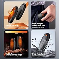 FYDEE 14000 mAh Elektromos Kézmelegítő Powerbank Funkcióval, 3 Hőfok 58°C-ig 6