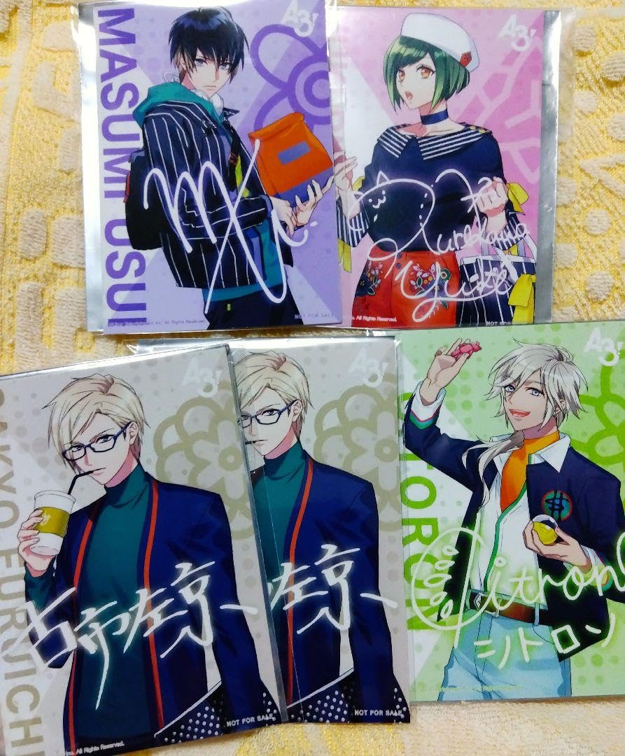 Amazon.co.jp: A3!ブロマイドセット、真澄、シトロン、幸、左京2枚5枚  