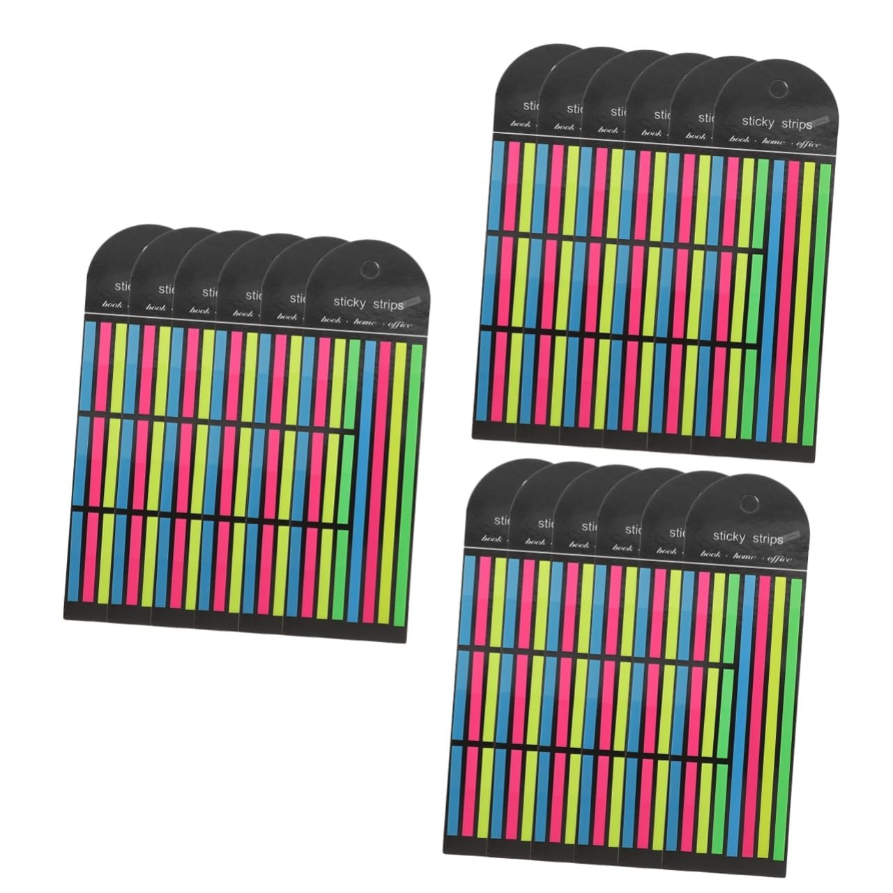 Gadpiparty 3 Series Notas Adhesivas Fluorescentes Resaltadores Cintas Resaltadoras Fichas De Libros Pestañas Adhesivas Resaltando Tiras Cinta Adhesiva La Mascota 6 Piezas X 3