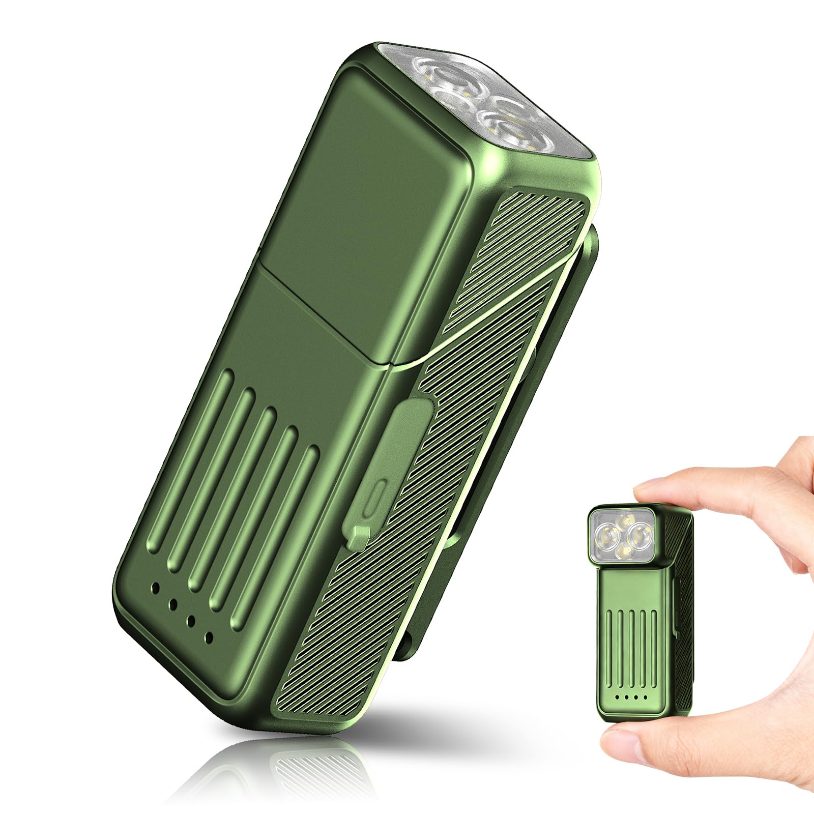 Qinzhuo LED Taschenlampe Aufladbar, Mini Taschenlampe