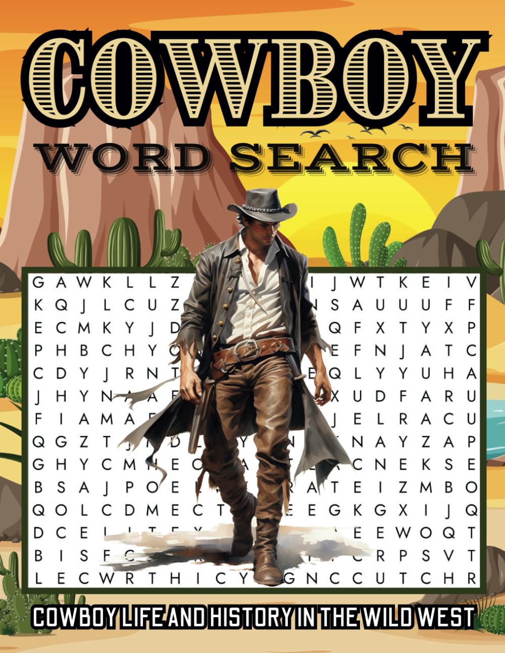 Cowboy Word Search: Cowboy Life And History In The Wild West
